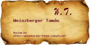 Weiszberger Tamás névjegykártya